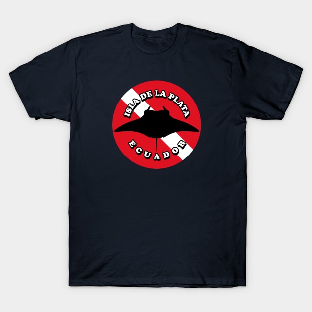 Isla De La Plata Ecuador | Manta Ray Scuba Diving T-Shirt by TMBTM